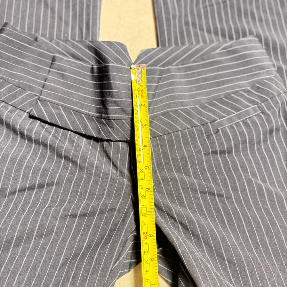 XOXO Vintage Y2K Pinstripe Low Rise Flare Dress Pants - Picture 6 of 11